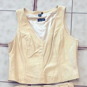 Danier leather top and skirt size 12 top